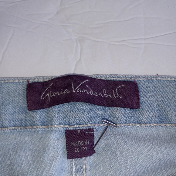 Women's Gloria Vanderbilt Amanda designer jeans size 6 missy light blue denim - Picture 6 of 8